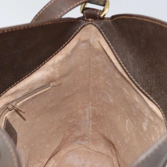 GUCCI GG Supreme Web Sherry Line Bag PVC Leather Beige 40 02 081 Auth BA7253 - Picture 13 of 16